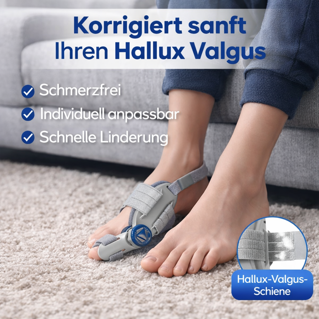 BoneX™ Ballenzeh Korrekturschiene Zehen Korrektur Zehenspreizer Hallux Valgus Bandage Orthese