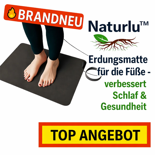 Naturlu™ - Erdungsmatte Grounding Mat für die Füße (ohne Strom) - verbessert Schlaf & Gesundheit!