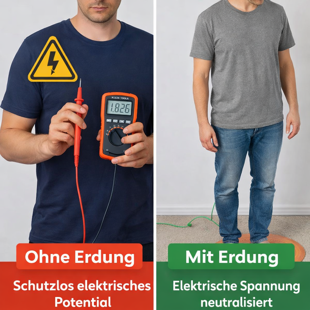 Naturlu™ - Erdungsmatte Grounding Mat für die Füße (ohne Strom) - verbessert Schlaf & Gesundheit!