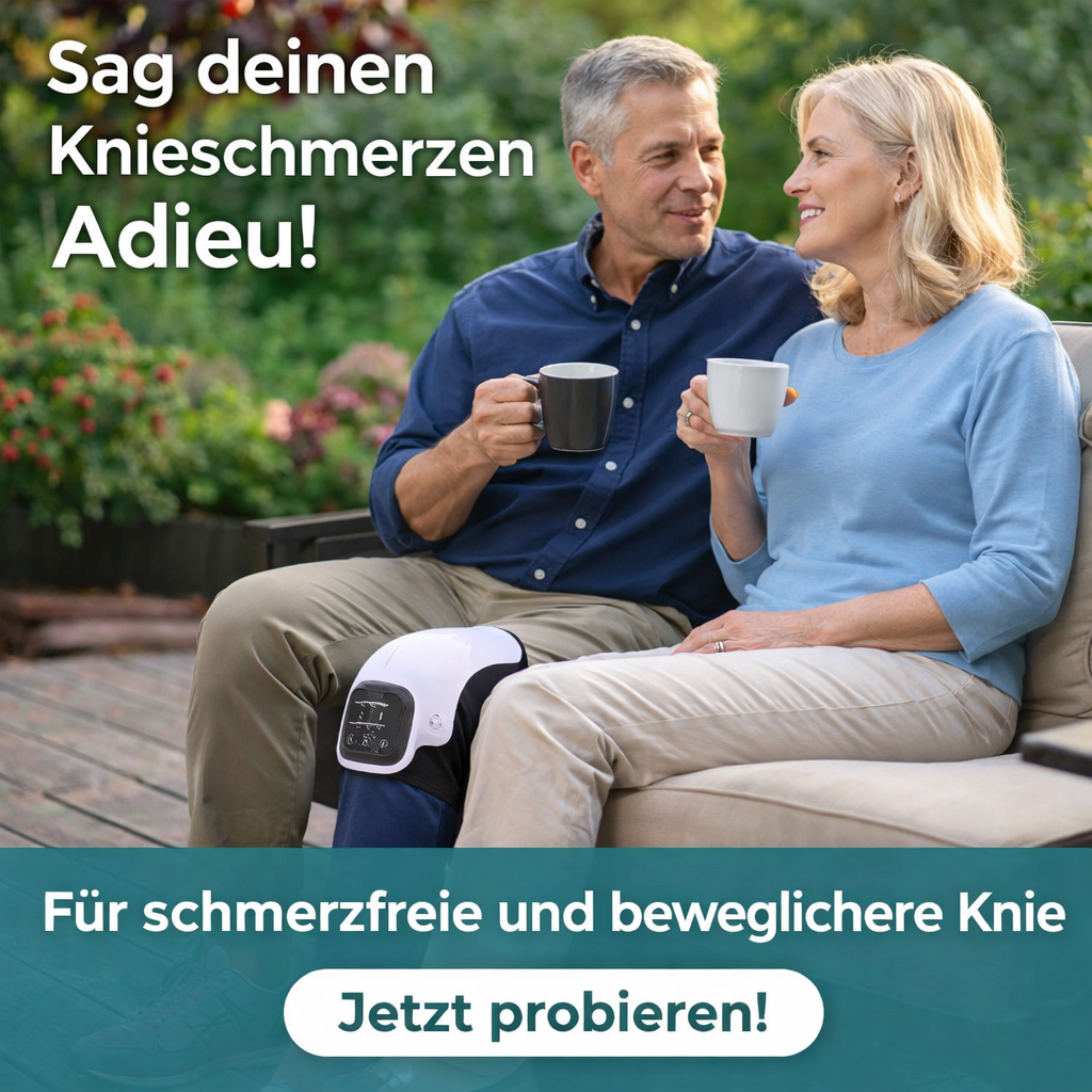 KneeRelief™ 3-in-1 Knie-Massagegerät Knie Massage mit Infrarot Wärme & Vibration für Kniegelenk