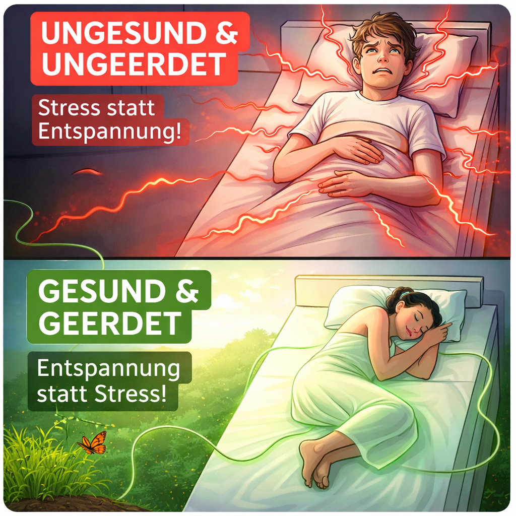 Naturlu™ - Erdungsbettlaken Erdungsbettmatte Erdungslaken Erdungsauflage Bett