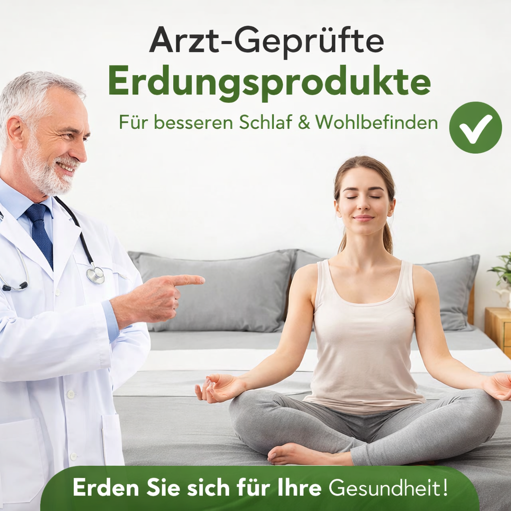 Naturlu™ - Erdungsbettlaken Erdungsbettmatte Erdungslaken Erdungsauflage Bett