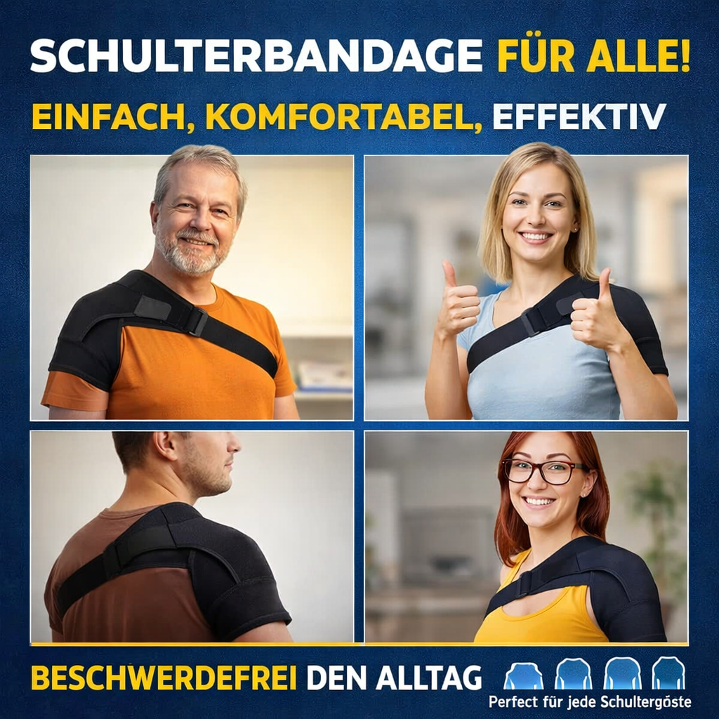 ShoulderFix™ Schulterbandage Schulterstütze Schulterstützbandage Schulterschoner verstellbar