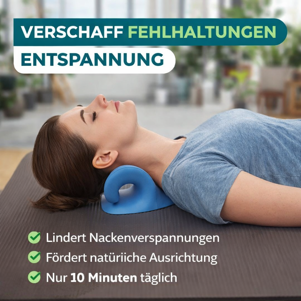 NeckReleaser™ Nackenwolke Kissen Nacken Massagegerät Nackenstütze Nackenstrecker