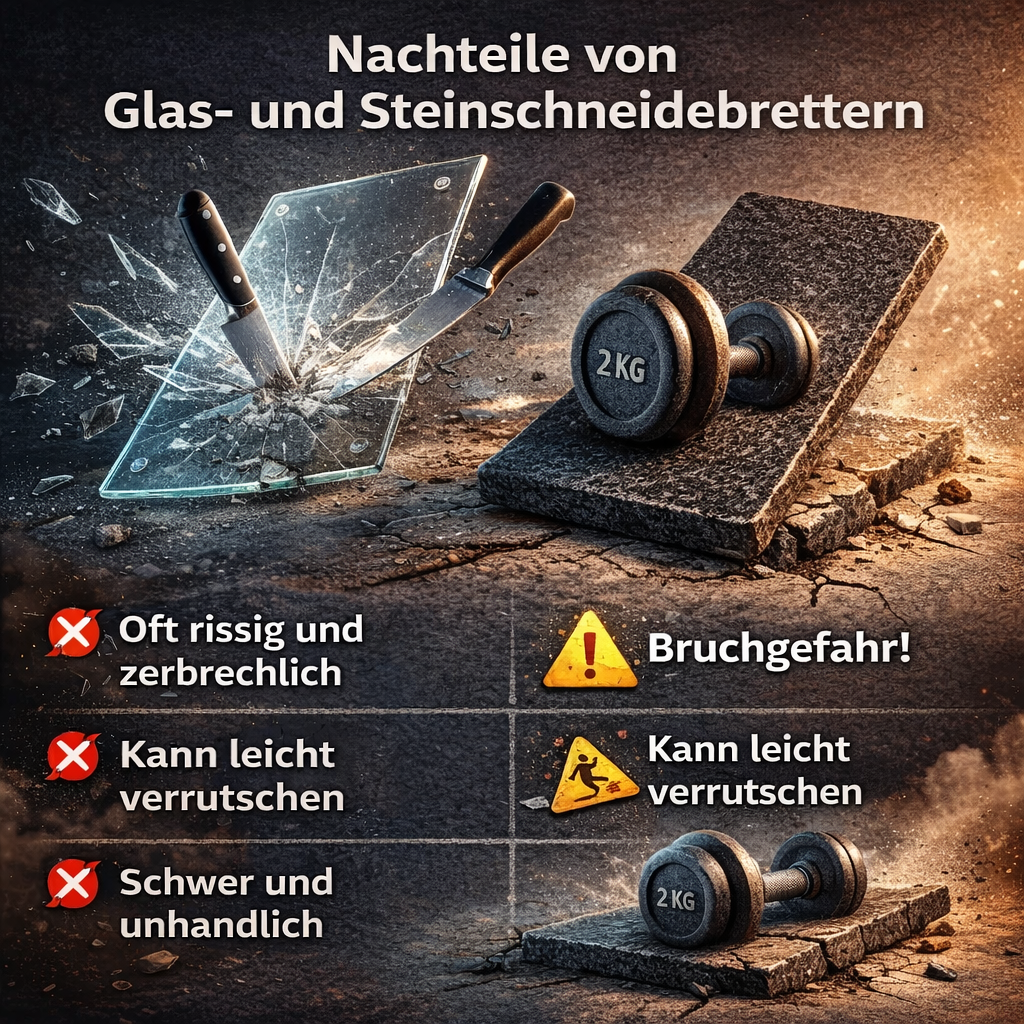 TitanElite™ Titan Schneidebrett für die Küche - schneiden wie ein Profi, präzise wie Titan! ⚔️