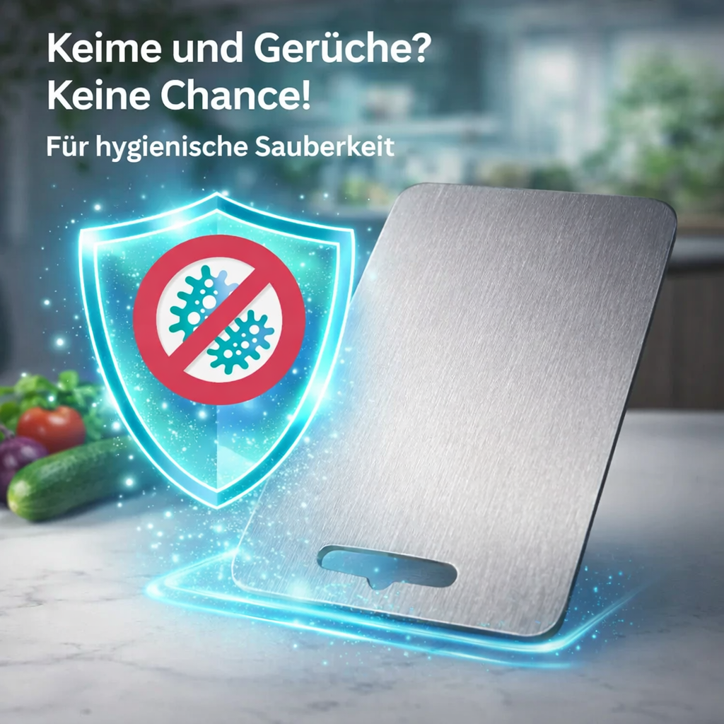 TitanElite™ Titan Schneidebrett für die Küche - schneiden wie ein Profi, präzise wie Titan! ⚔️