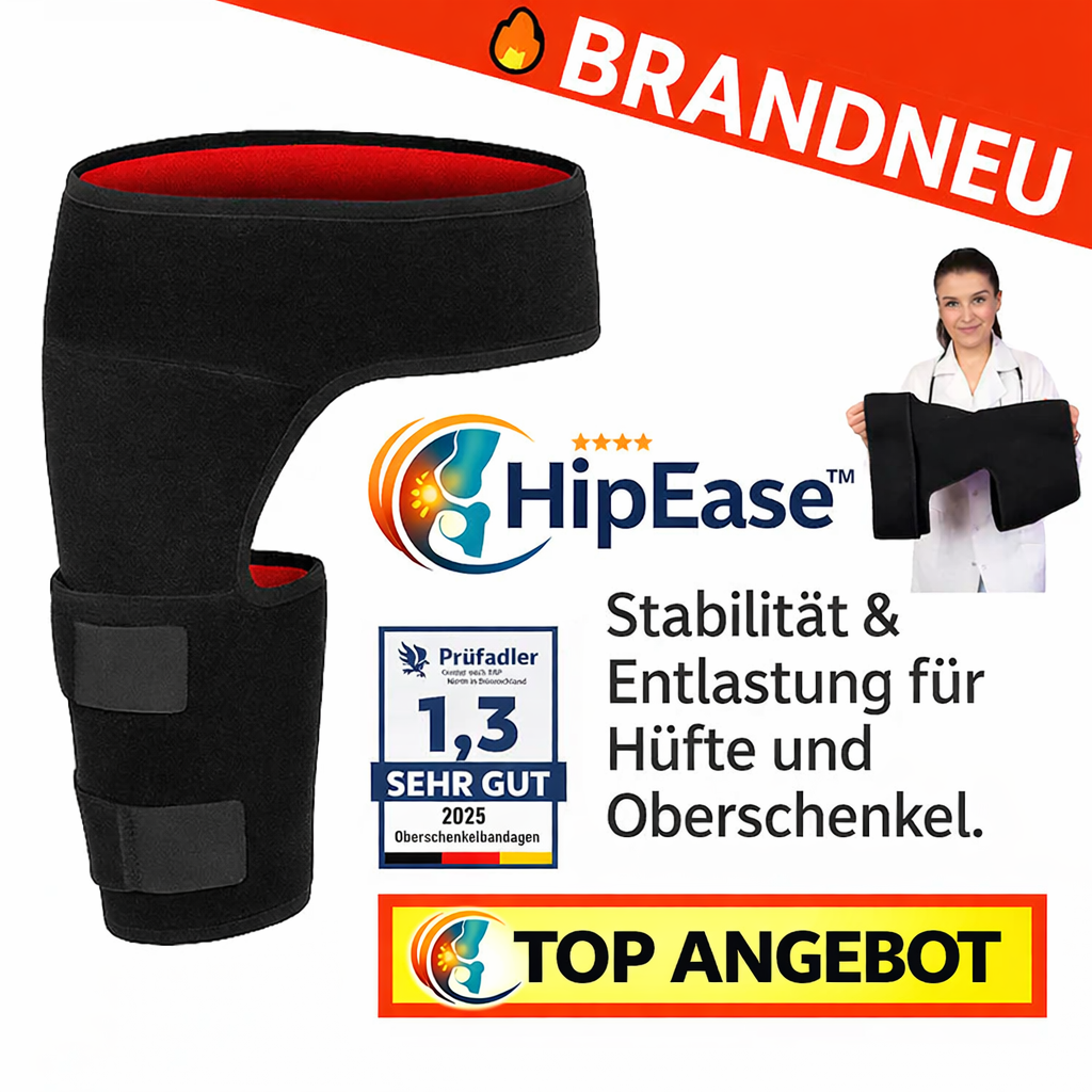 HipEase™ Hüftbandage Hüftorthese Oberschenkel Bandage Ischias Stützgürtel Kompression