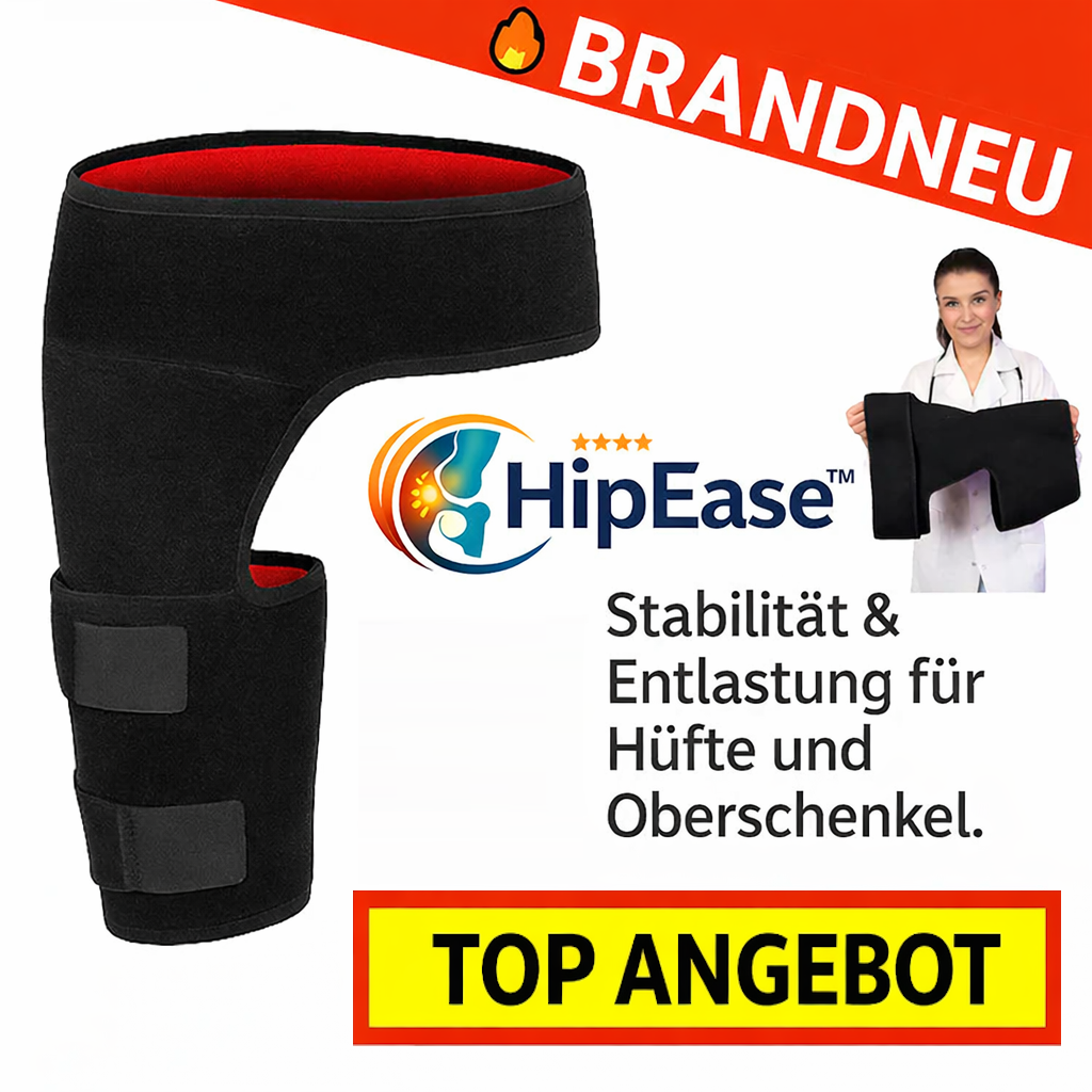 HipEase™ Hüftbandage Hüftorthese Oberschenkel Bandage Ischias Stützgürtel Kompression
