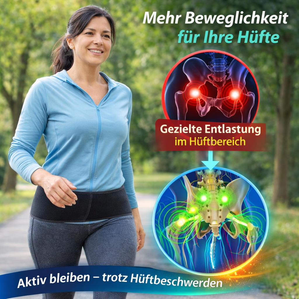 HipEase™ Hüftbandage Hüftorthese Oberschenkel Bandage Ischias Stützgürtel Kompression