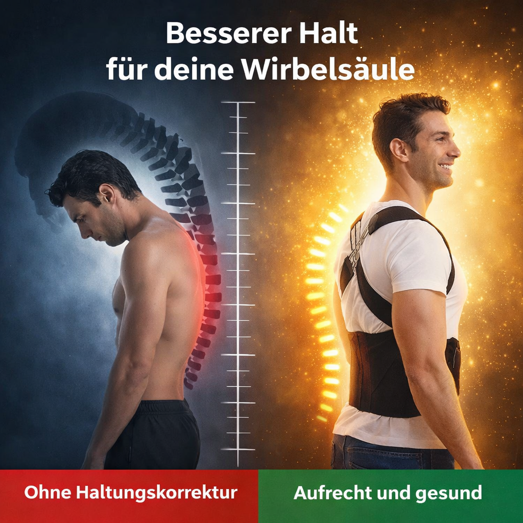 Haltungskorrektur V2 Pro™ Rückenhalter Geradehalter Rückenbandage Stabilisator