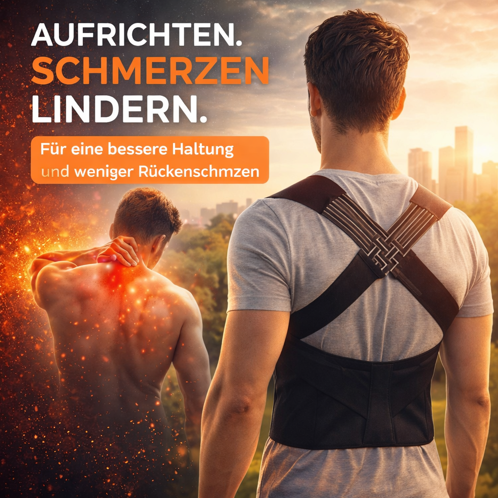 Haltungskorrektur V2 Pro™ Rückenhalter Geradehalter Rückenbandage Stabilisator