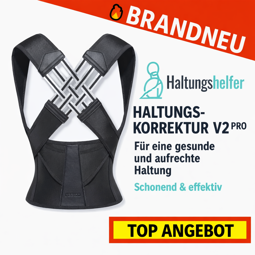 Haltungskorrektur V2 Pro™ Rückenhalter Geradehalter Rückenbandage Stabilisator