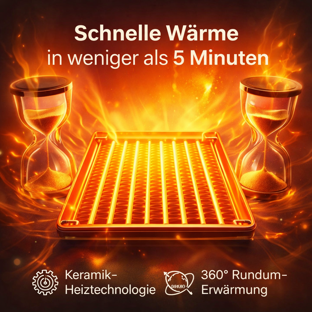 WellHeater™ Heizlüfter Mini Heizstrahler Keramik Elektroheizer Heizung Steckdose