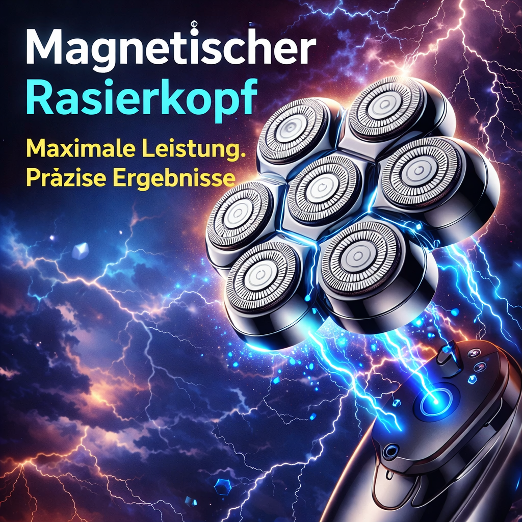 IQ7 Pro™ Kopfrasierer Glatzen Rasierer für Herren mit 7D Rotationstechnologie