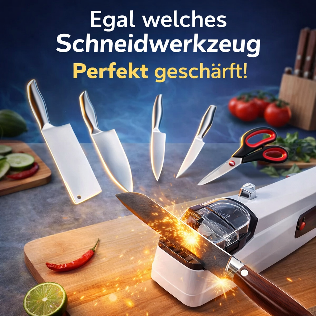 Klingenzauber Pro™ Profi Messerschärfer Klingenschärfer Allesschärfer elektrisch