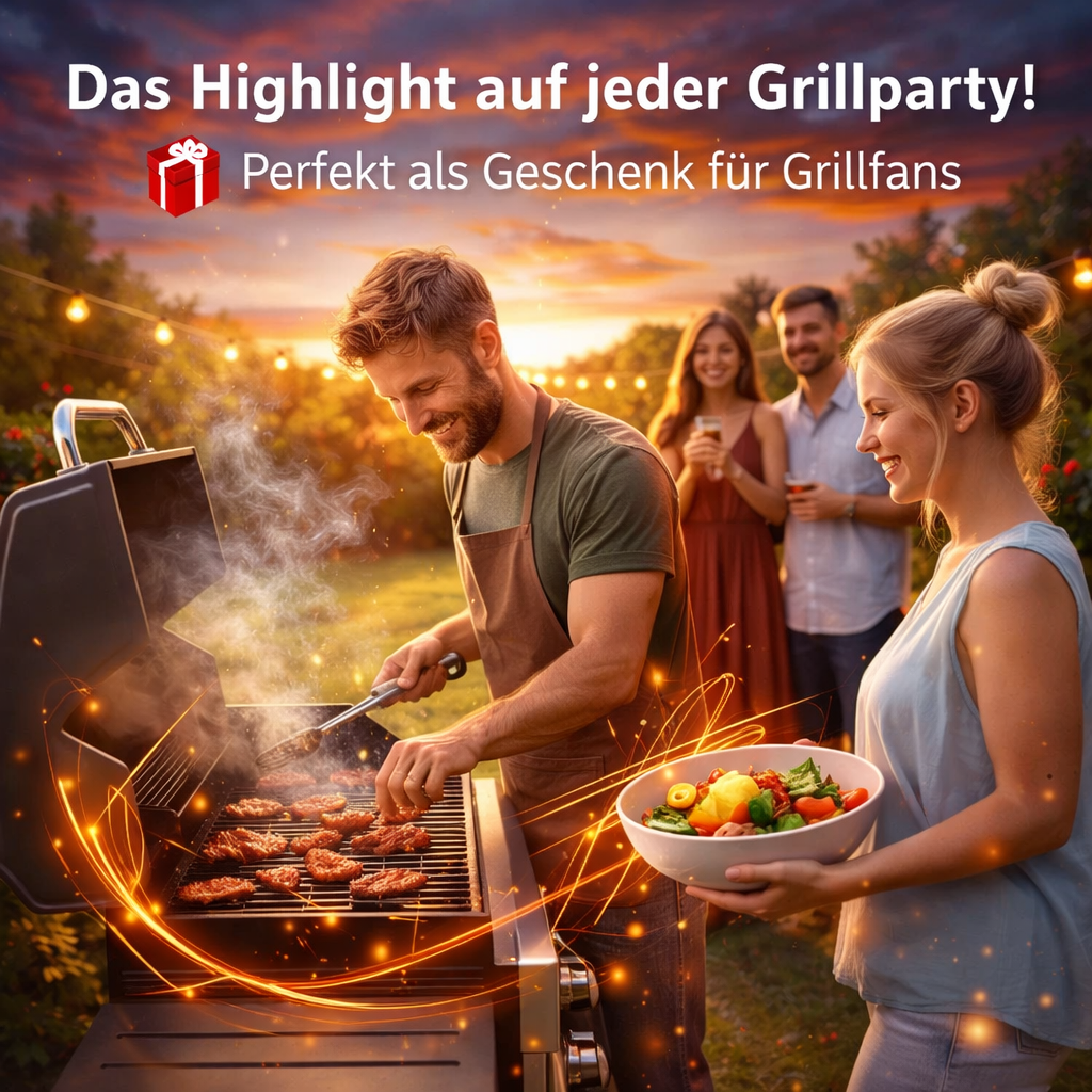 RipMaster™ Profi Edelstahl Grillzange Rippchenzange BBQ Fleischzange Küchenzange