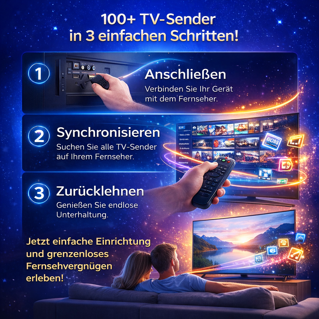 Festberg™ Hitenna TV Antenne 4K Digital mit Signalverstärker - das Original!