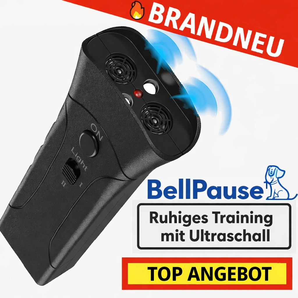 BellPause™ Beruhigendes Hunde Anti-Bell Gerät Hundetraining Ultraschall Training