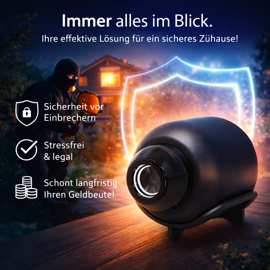 Festberg Nanolens™ WiFi Mini Kamera HD Nachtsicht Überwachungskamera Pocket Cam