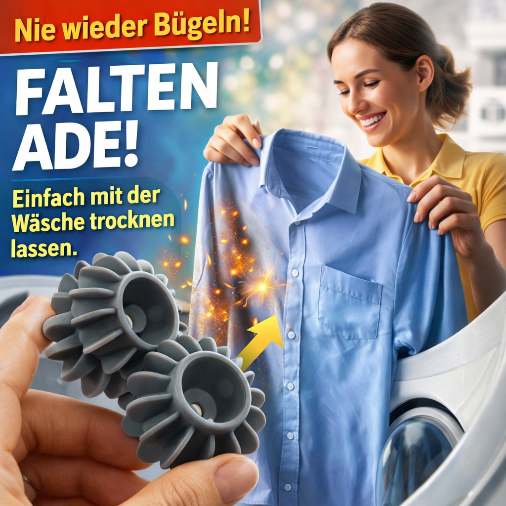IronBalls™  Wäschebälle Knitterfrei Trocknerbälle Bügeleisen Ersatz -10er Set