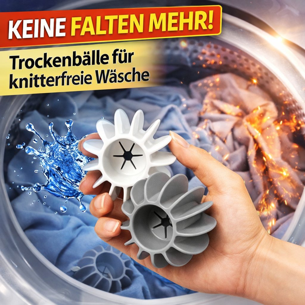 IronBalls™  Wäschebälle Knitterfrei Trocknerbälle Bügeleisen Ersatz -10er Set