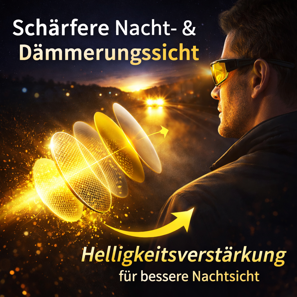 NightView™ Anti-Blend Nachtfahrbrille für eine sichere Autofahrt bei Dunkelheit!