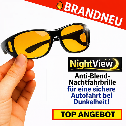 NightView™ Anti-Blend Nachtfahrbrille für eine sichere Autofahrt bei Dunkelheit!