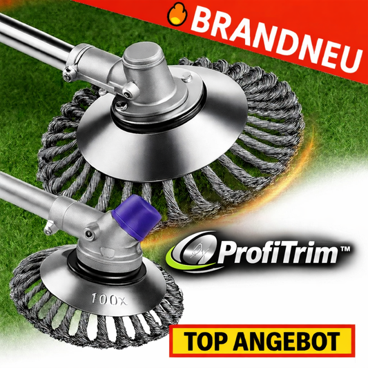 ProfiTrim™ Unkrautbürste -Der unzerstörbare Rasentrimmer für perfekte Ergebnisse