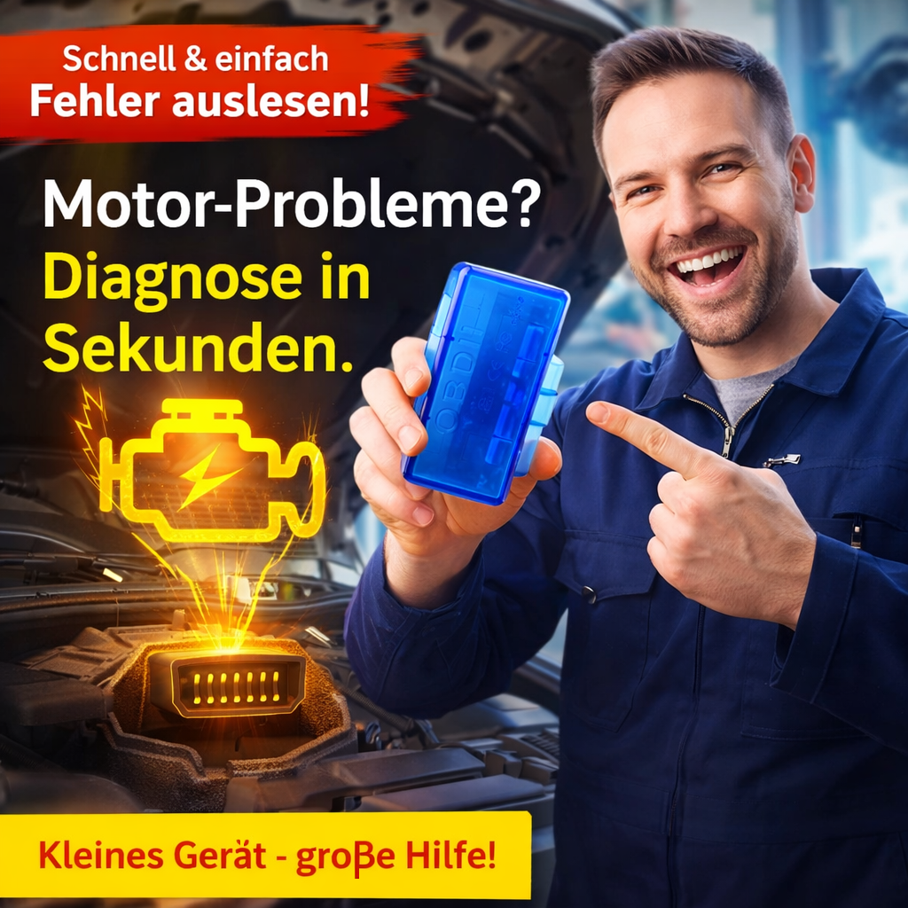 CarCheck™ ELM327 OBD2 Diagnosegerät Mini Bluetooth Adapter für Android & Windows
