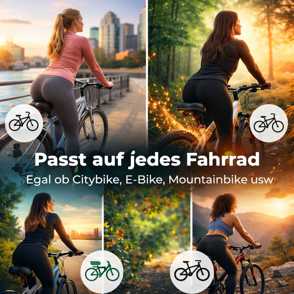 CloudComfort™ Pro Max Fahrradsattel Komfort Fahrradsitz Breiter Gel Tourensattel