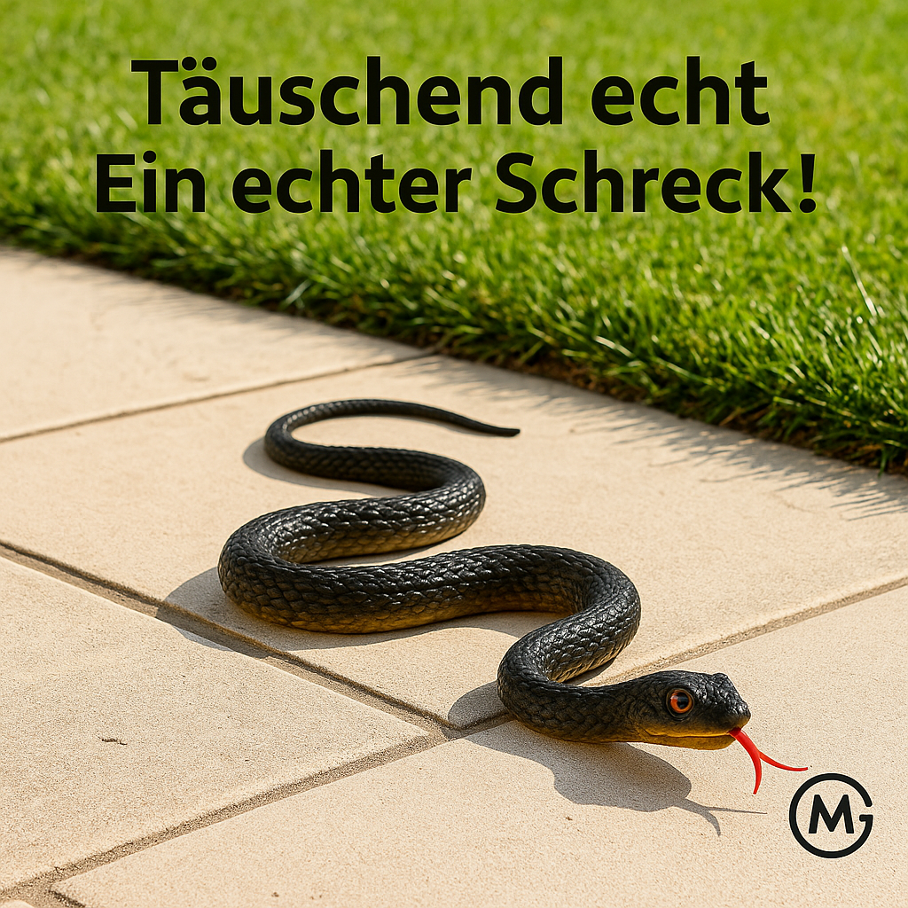 Gummischlange 45cm realistisch Scherzartikel Vogel Schreck Spaß DE.