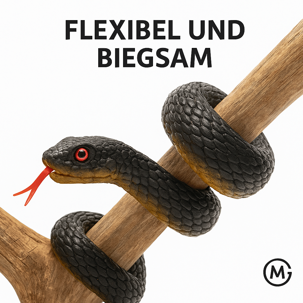 Gummischlange 45cm realistisch Scherzartikel Vogel Schreck Spaß DE.