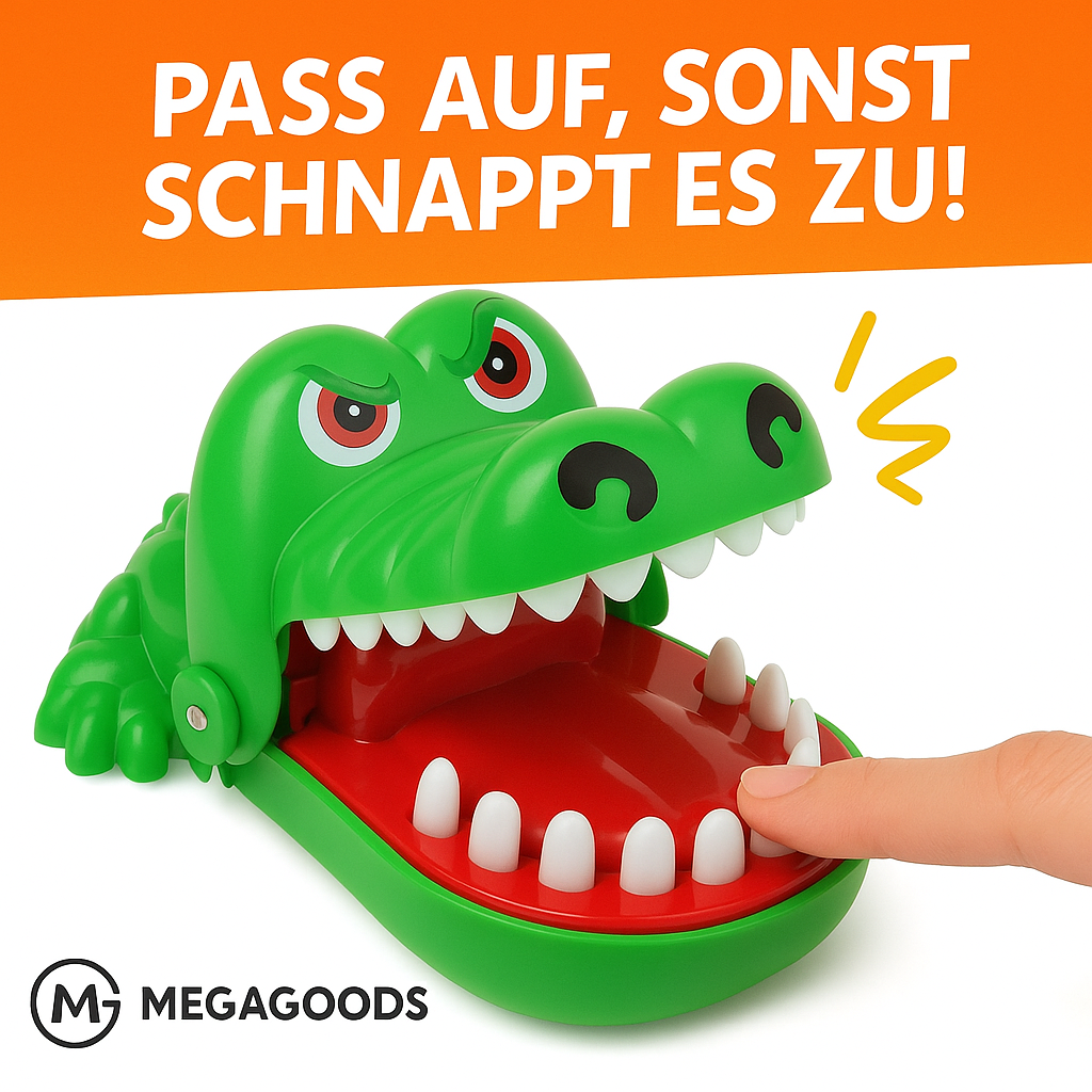 Krokodil Spiel Fingerbeißer Zahnspiel Kinder Party Spaß Spielzeug DE.