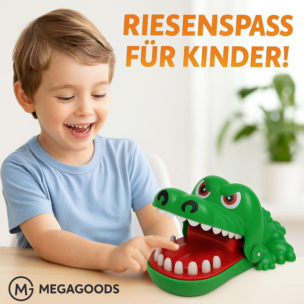 Krokodil Spiel Fingerbeißer Zahnspiel Kinder Party Spaß Spielzeug DE.