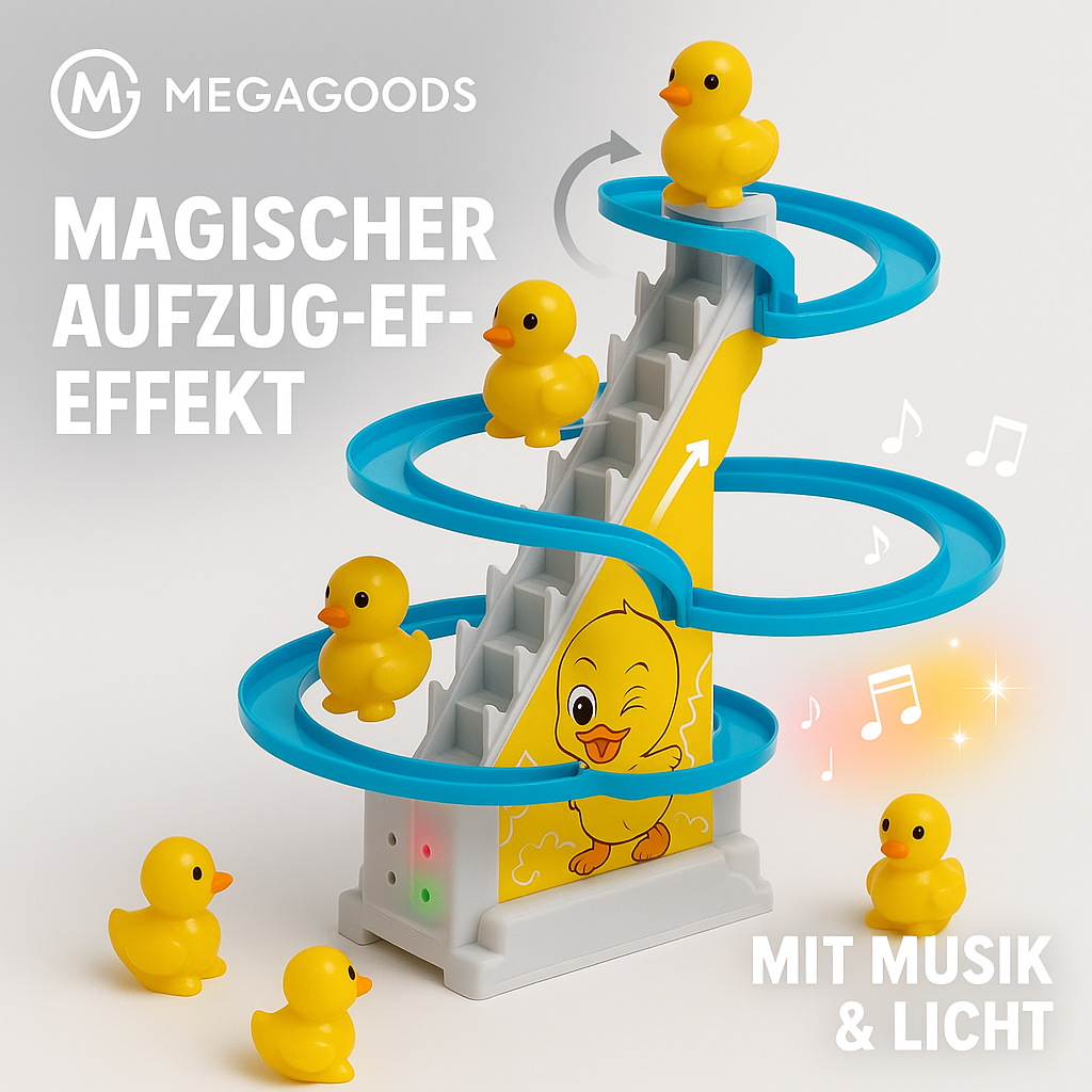 Enten Spielzeug elektrisch Rutsche Musik Licht Geschenk Kinder DE.
