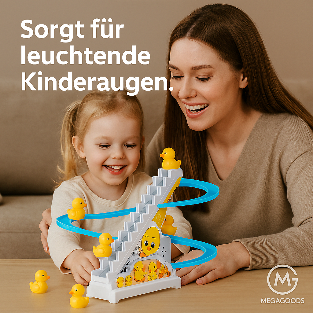Enten Spielzeug elektrisch Rutsche Musik Licht Geschenk Kinder DE.