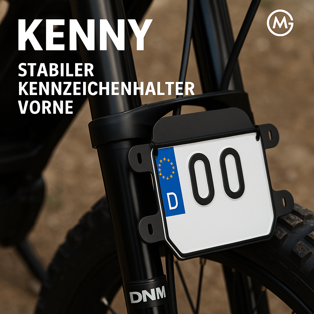 Kennzeichenhalter vorne E-Bike Motorrad Surron Light Bee X DE.