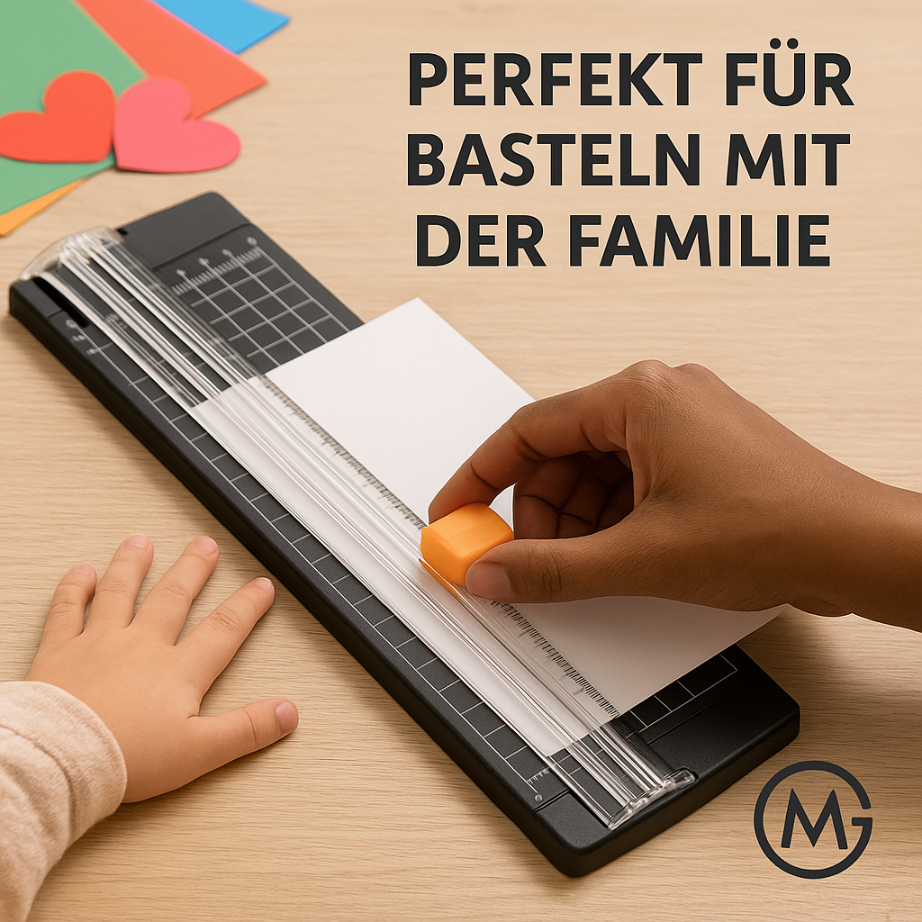Papierschneider A4 doppelseitig Schneidegerät Fotoschneider Bastel DE.