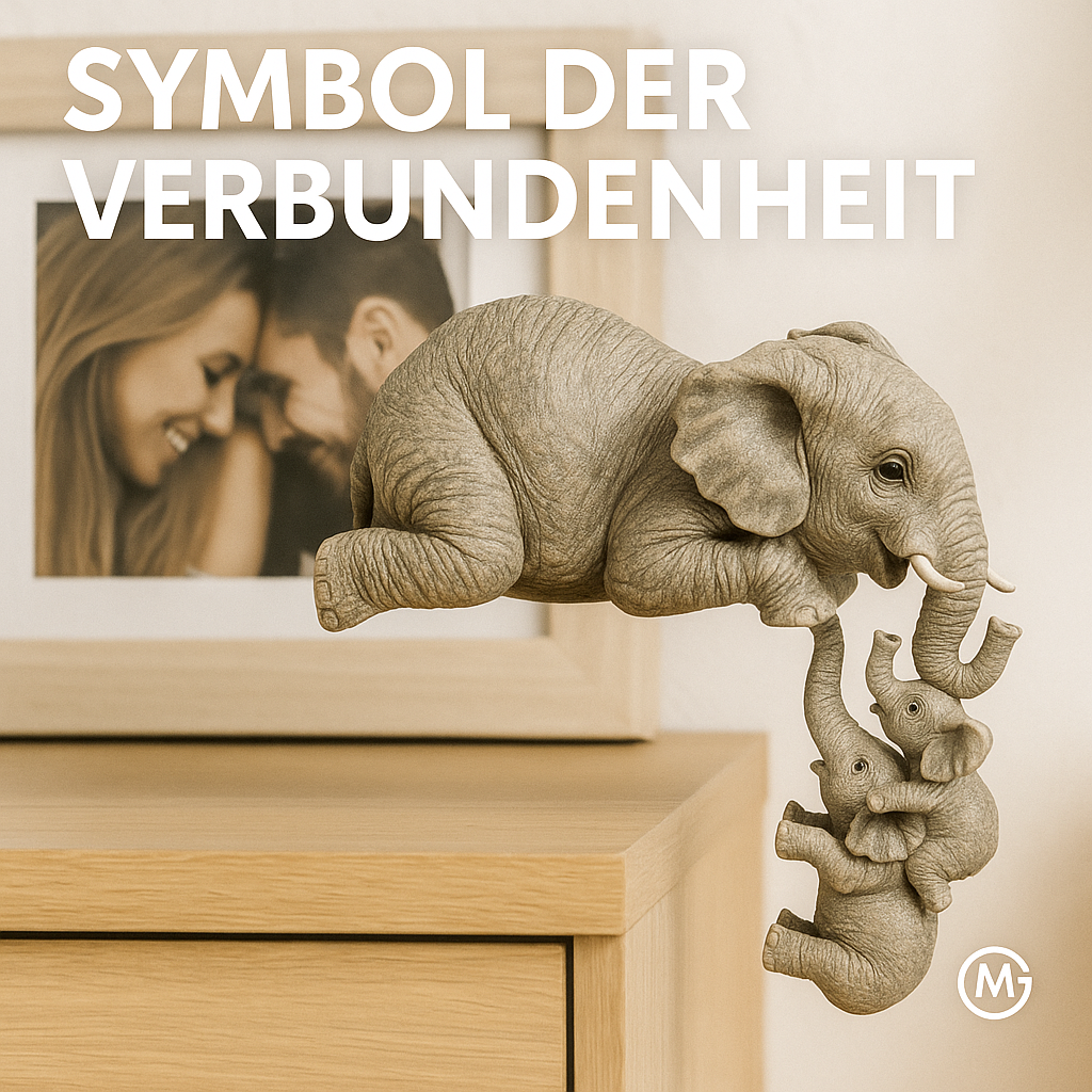 Elefant Figur Deko Resin Miniatur Baby Geschenk Wohnzimmer DE.