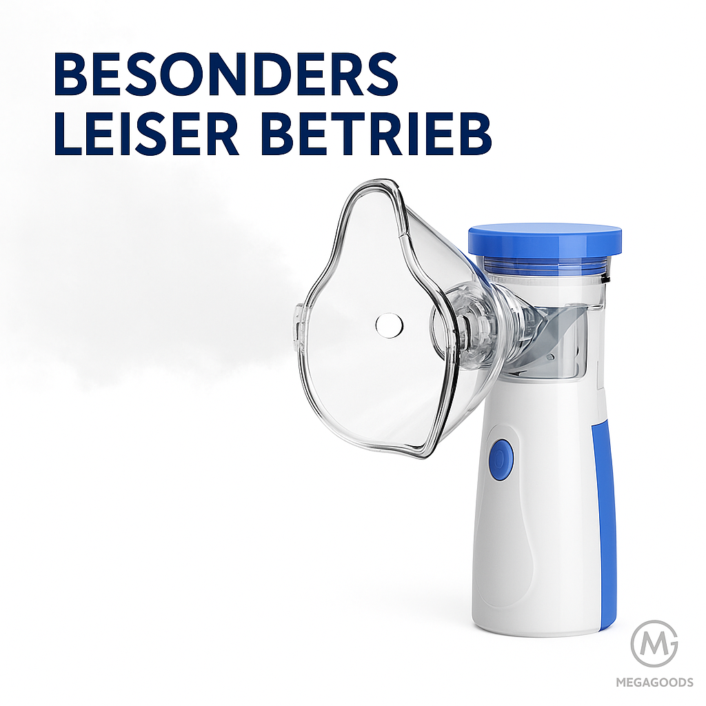 Mobiler Inhalator Mini Vernebler Ultraschall leise tragbar Kinder DE.