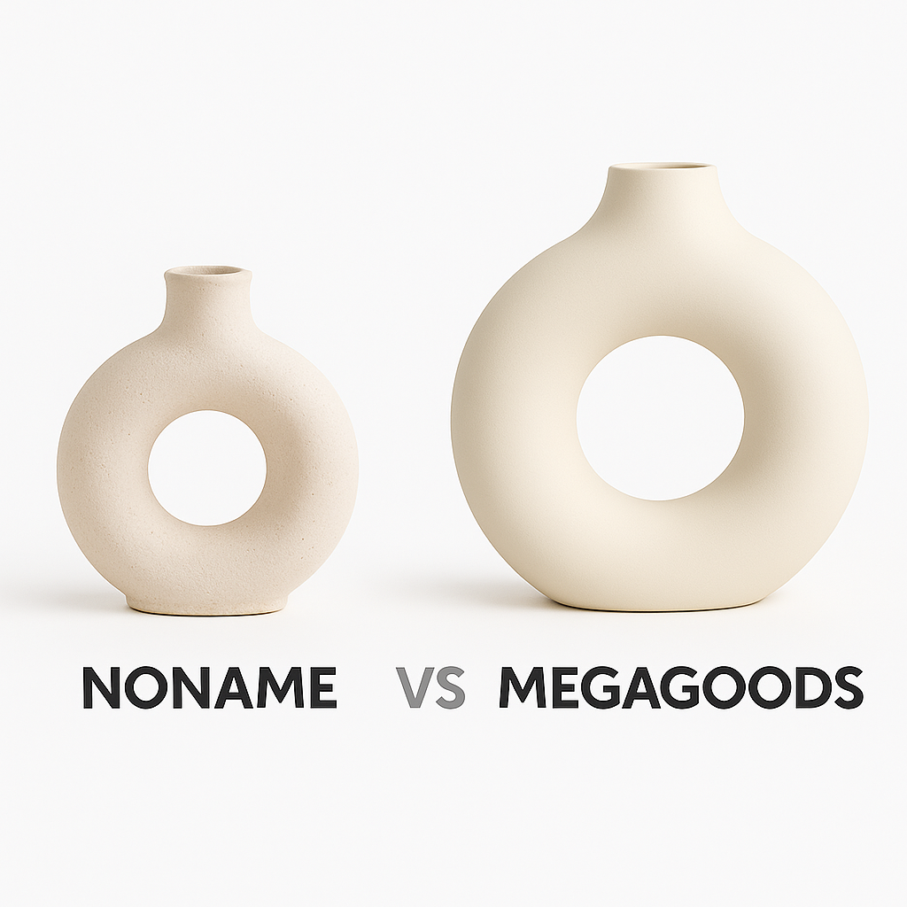 Deko Vase Donut Kunststoff Kreis Blumenvase Wohnzimmer Tisch DE.