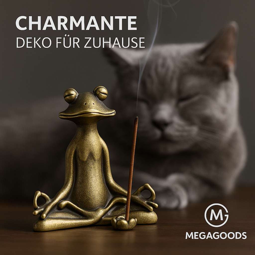 Räucherstäbchenhalter Frosch Kupfer Deko Retro Zen Tee Haustier Deko DE.