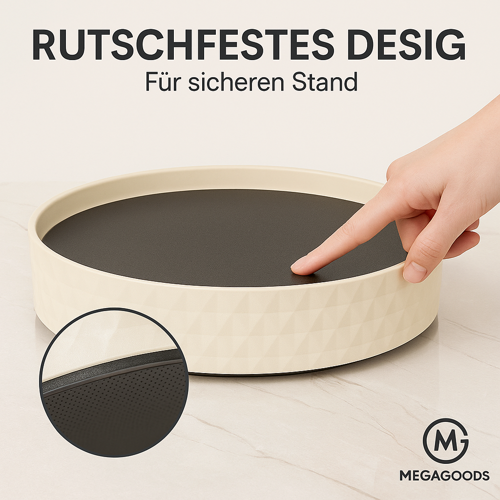 Gewürzregal drehbar 360° Küchen Organizer rund rutschfest Regal DE.