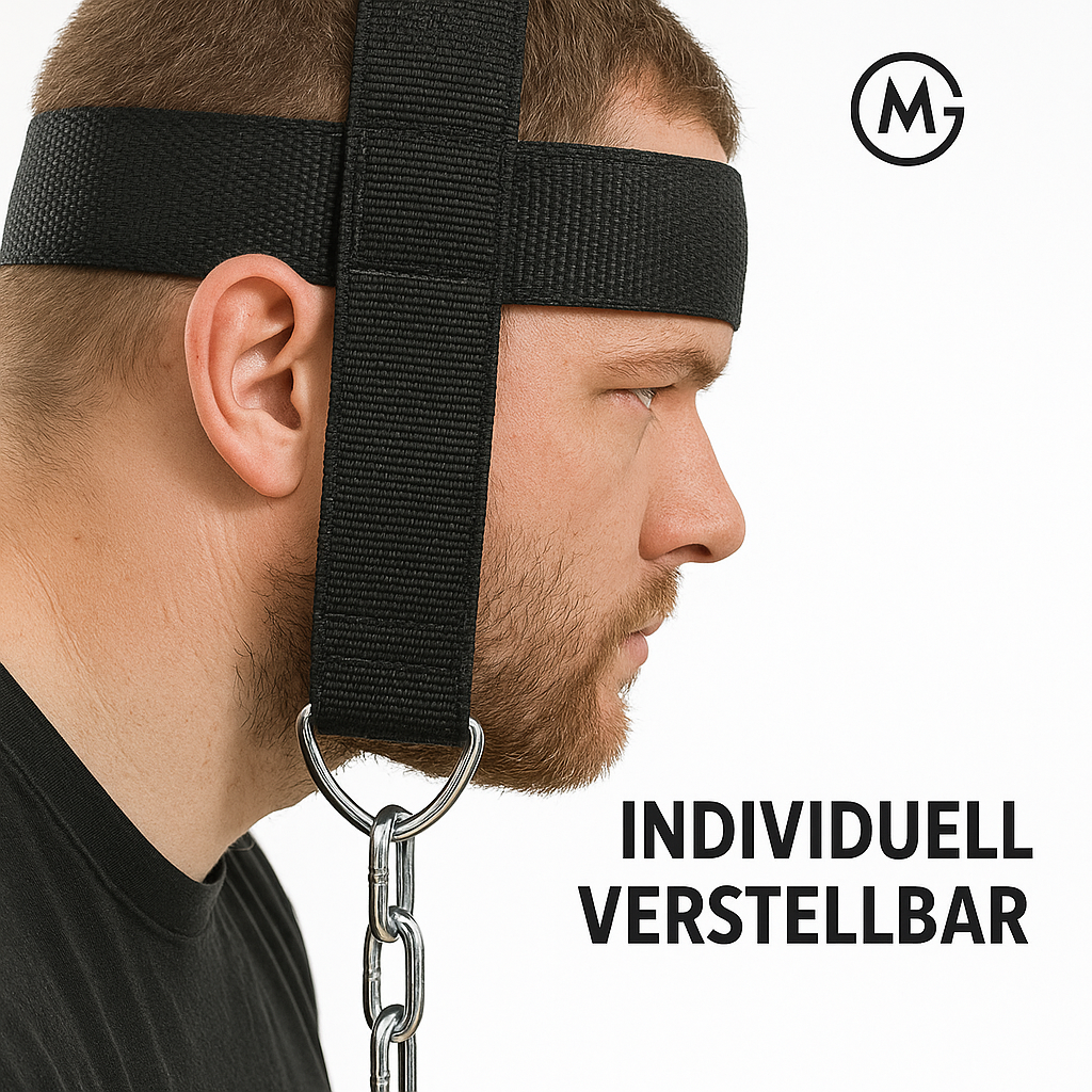 Nackentrainer Kopfgeschirr verstellbar für Muskelaufbau Fitness DE.