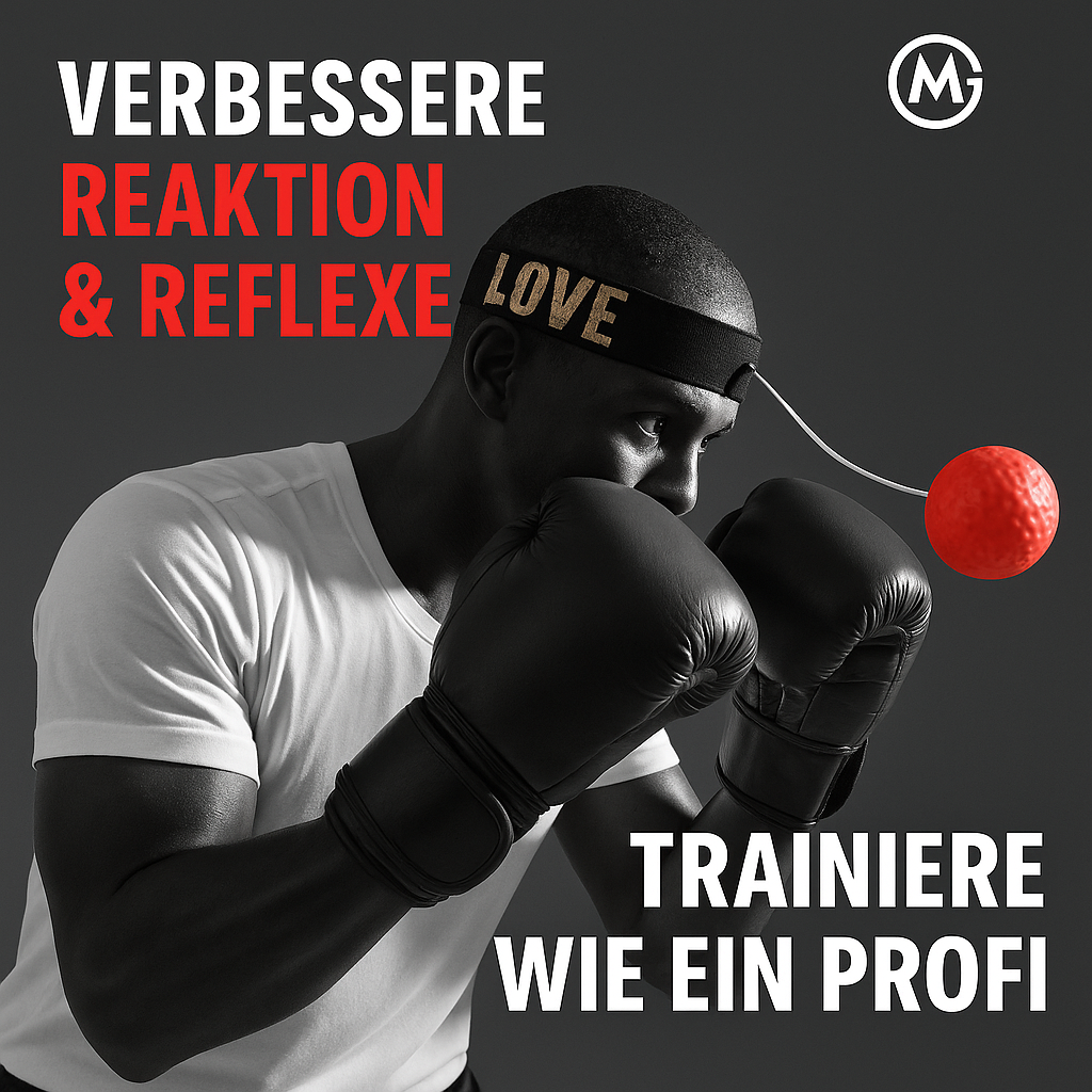 Box Reflexball mit Stirnband für Reaktionstraining und Speed DE.