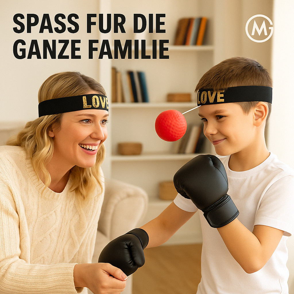 Box Reflexball mit Stirnband für Reaktionstraining und Speed DE.