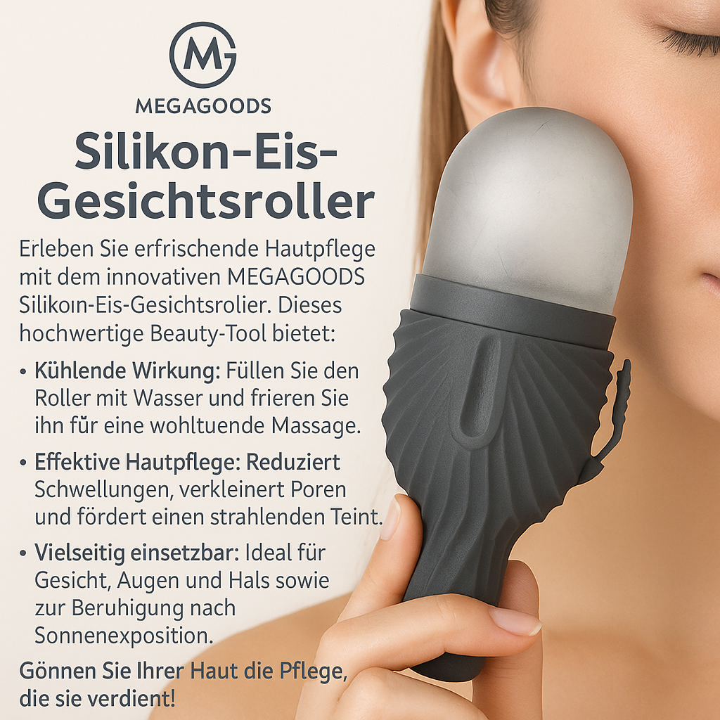 Silicone Eis-Gesichtsroller Massage Gesicht Augen Hals Hautpflege DE.