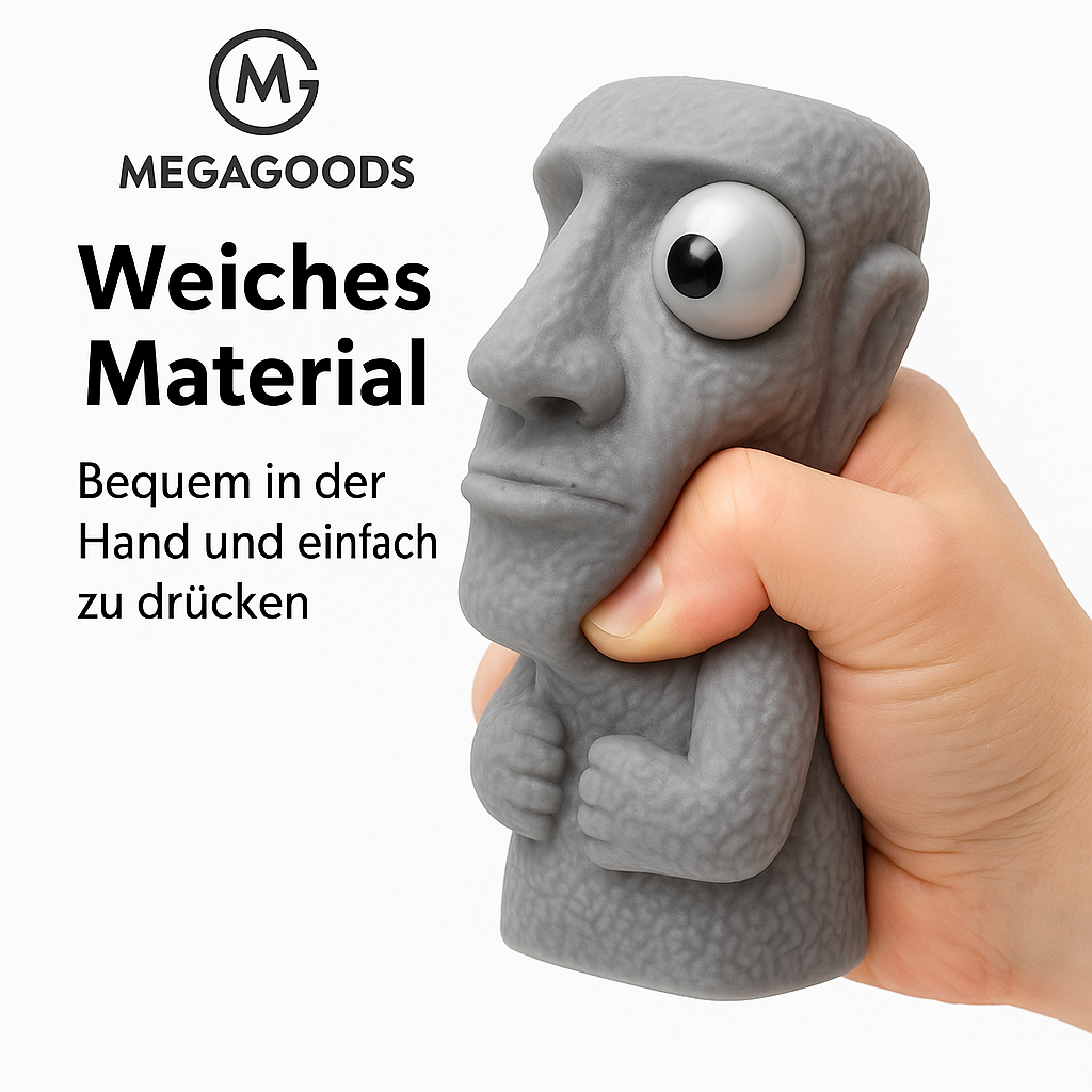 Moai Stressball weiche Statue Anti-Stress Spielzeug Kinder Geschenk DE.