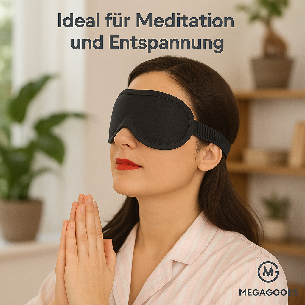3D Schlafmaske Augenmaske Lichtblocker ergonomisch für Damen Herren DE.
