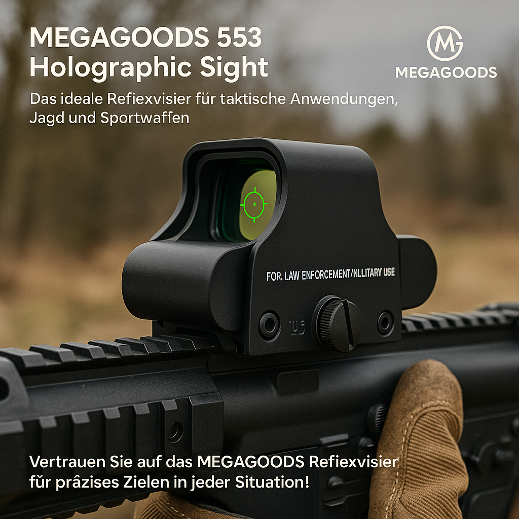 Holographisches Reflexvisier 553 Rot Grün Dot für 20 mm Schiene DE.